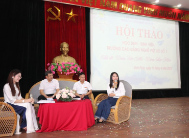 TRƯỜNG CAO ĐẲNG NGHỀ VIỆT – XÔ SỐ 1 TỔ CHỨC HỘI THẢO TRUYỀN CẢM HỨNG HỌC TẬP: “DÁM ƯỚC MƠ – DÁM THỰC HIỆN”