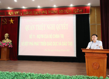 TRƯỜNG CAO ĐẲNG NGHỀ VIỆT – XÔ SỐ 1 TỔ CHỨC QUÁN TRIỆT  NGHỊ QUYẾT SỐ 71 –NQ/TW CỦA BỘ CHÍNH TRỊ