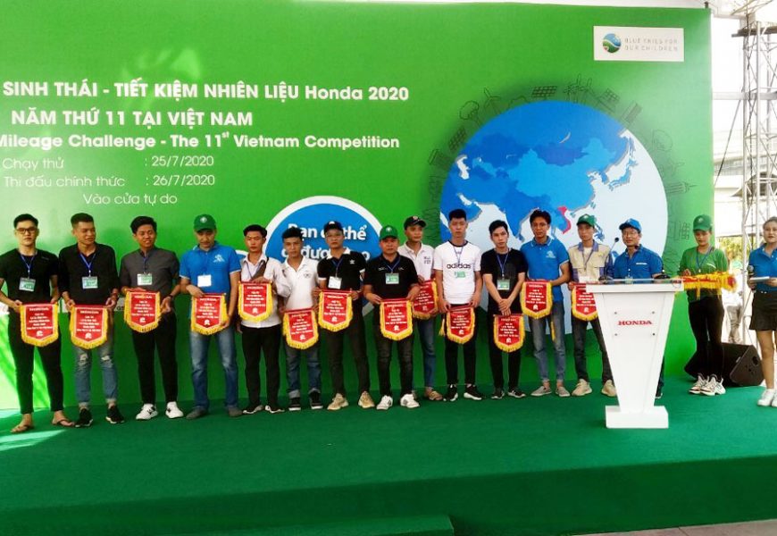 Trường Cao đẳng nghề Việt Xô số 1 tham gia Cuộc thi Lái xe sinh thái – Tiết kiệm nhiên liệu Honda 2020