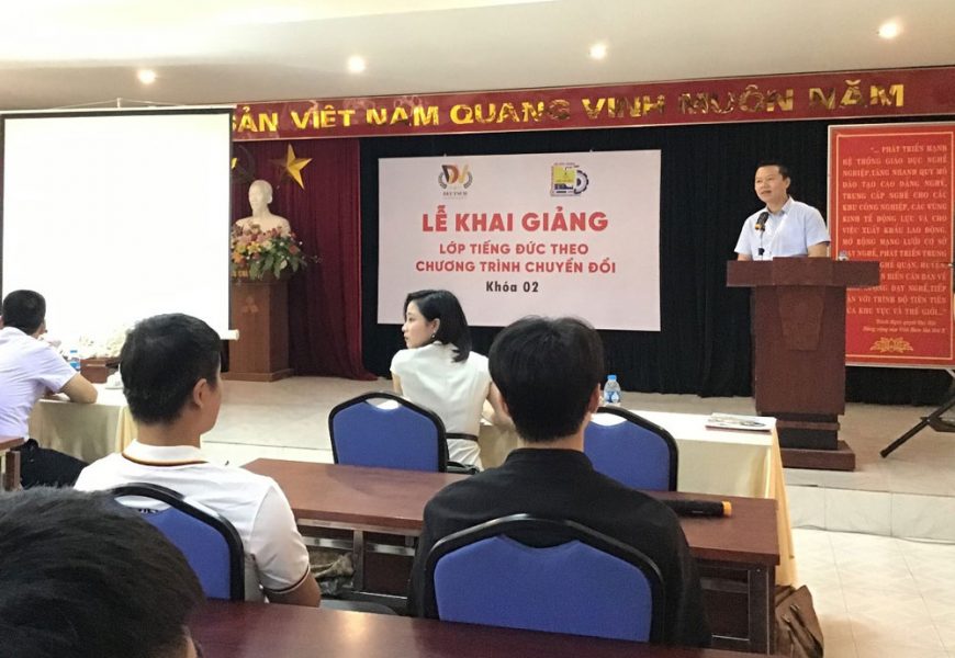 Trường Cao đẳng nghề Việt Xô số1 khai giảng lớp tiếng Đức khóa 2