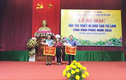 Trường Cao đẳng nghề Việt Xô số 1 tham gia hội thi thiết bị đào tạo tự làm Tỉnh Vĩnh Phúc năm 2022
