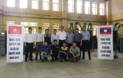 Công tác huấn luyện thi tay nghề Asean nghề Hàn tại trường Cao đẳng nghề Việt Xô số 1, đội tuyển quốc gia Việt Nam và quốc gia Lào
