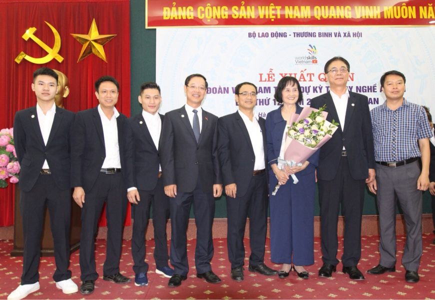 Lễ xuất quân đoàn Việt Nam tham dự kỳ thi tay nghề Asean lần thứ XII năm 2018 tại Thái Lan