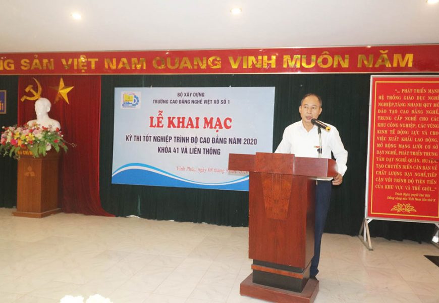 Khai mạc kỳ thi tốt nghiệp trình độ cao đẳng năm 2020 khóa 41 và liên thông