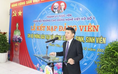Phát triển công tác Đảng trong học sinh – sinh viên  tại Đảng bộ Trường cao đẳng nghề Việt Xô số 1